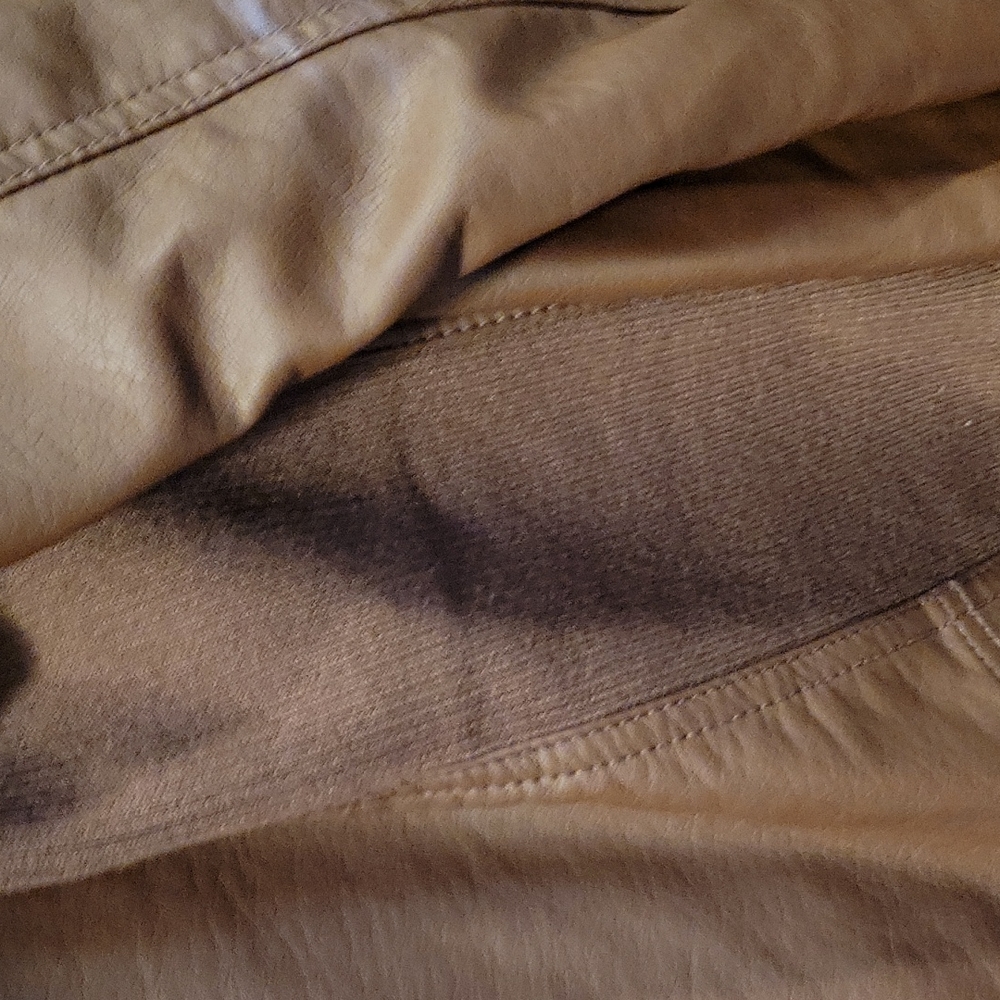 Brown leather jacket with liner - Picture 6 of 7